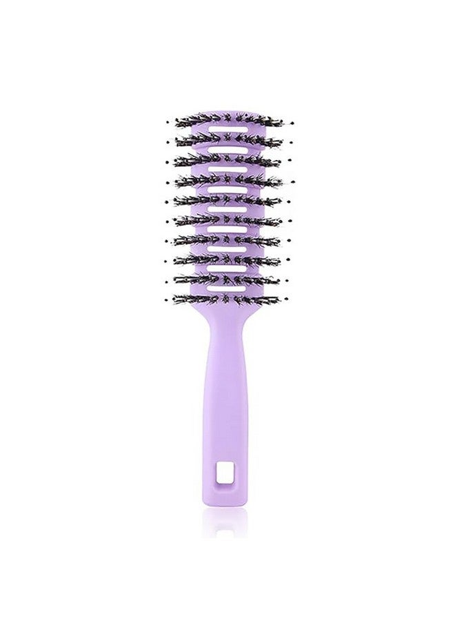 Hearts Hair Brush | Flexible Bristles Brush | Hair Brush With Paddle | Quick Drying Hair Brush | Suitable For All Hair Types | Round Vented Hair Brush | C13-X-Purp | Purple - Image 2
