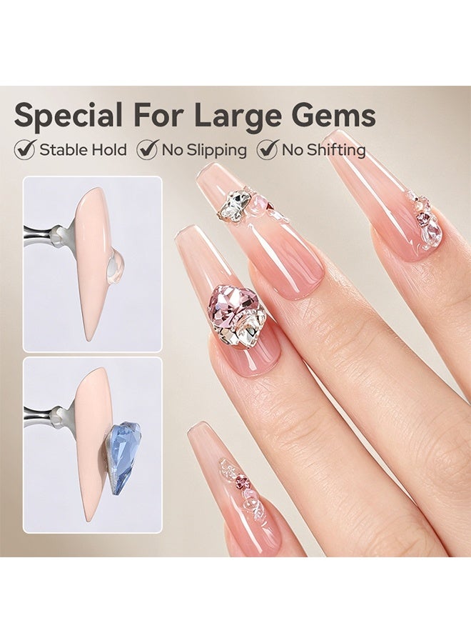 Born Pretty Rhinestone Glue Gel, Ultra Thick Rhinestone Glue Gel, Strong Adhesive Nail Art Gem Glue, UV Curing Sticky Gel for Diamonds Pearls Nail Decorations 5ml - Image 3
