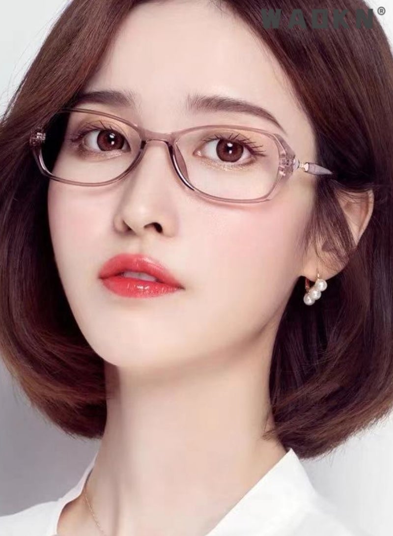 WAOKN Blue Light Blocking Glasses Anti UV and Glare Blue Light Filter Computer Glasses Color Changing Eyewear for Women, Anti Eye Eyestrain UV 400 Protection Reading Gaming Glasses Non Prescription  - Image 3