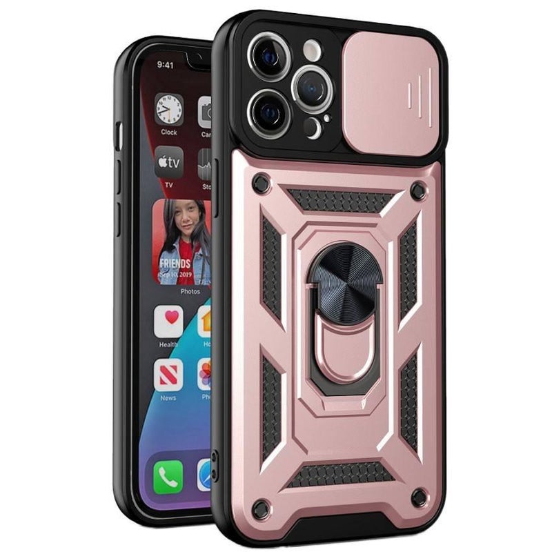 غطاء واقي، ذهبي وردي، لـ iphonex/xs باللون الذهبي للسفر للمكتب للهدايا - Image 1