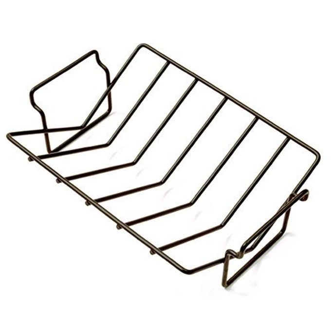 Norpro Nonstick Roasting Rack Heavy Duty | Extra Large 13" x 10" | 1-Count, Black, 1 EA - Image 1