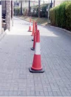 KNP KNP Traffic Cone measuring 1 meter (approximately 3.28 feet) is a versatile and durable safety cone suitable for various applications.  - Image 2