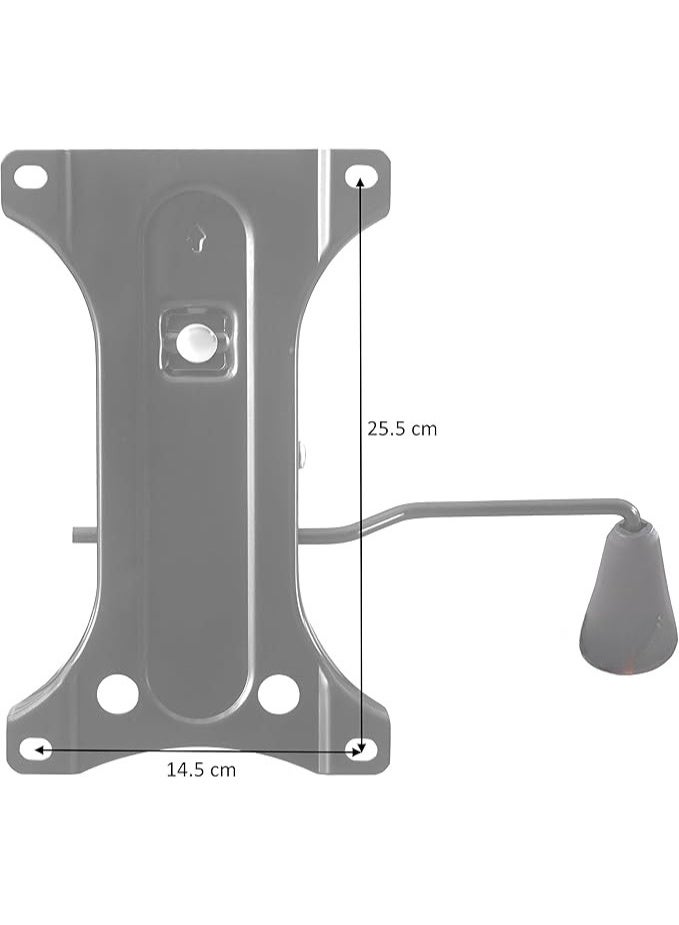 Universal Office Chair Repair & Refurbishment Kit - Metal Star Base, Gas Lift Cylinder, Castors, and 25.5cm Mechanism - Image 5