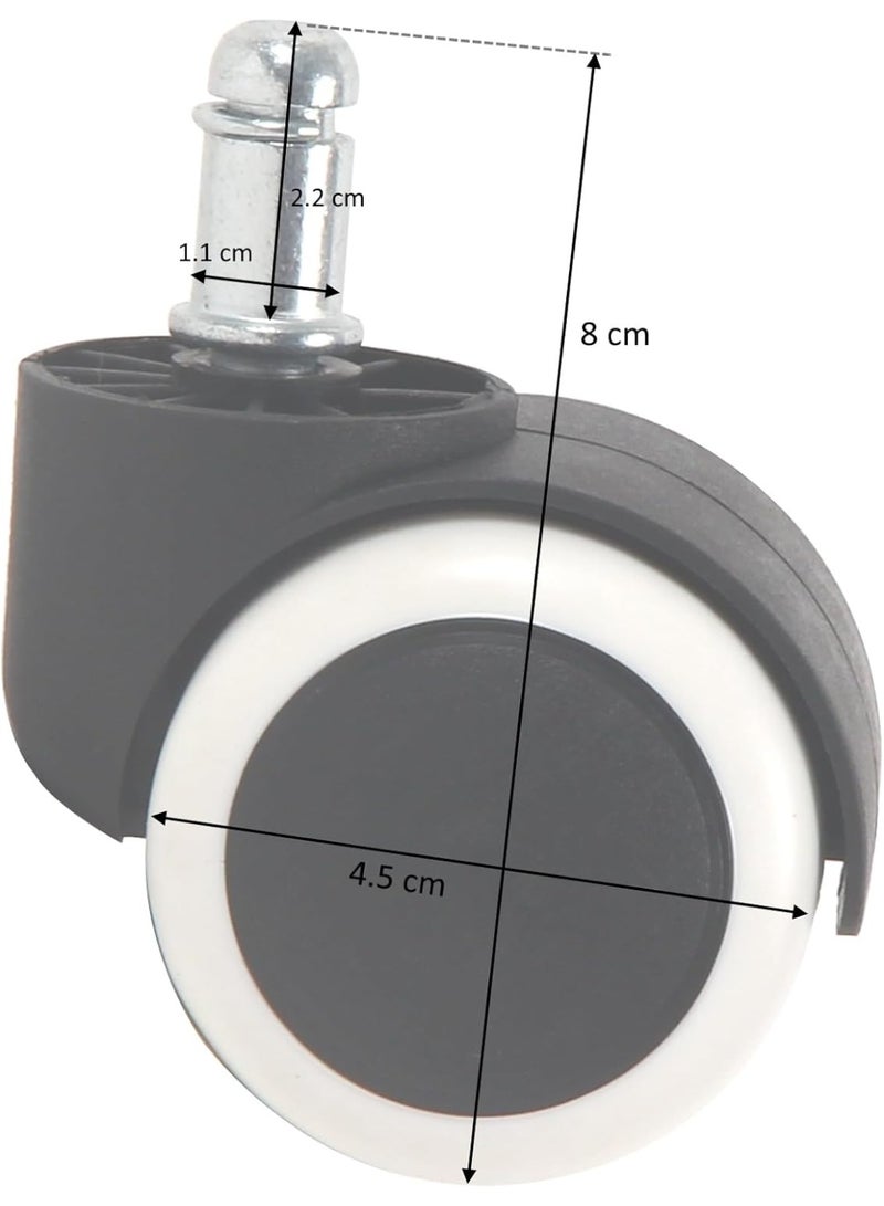 Universal Office Chair Repair & Refurbishment Kit - Metal Star Base, Gas Lift Cylinder, Castors, and 25.5cm Mechanism - Image 4