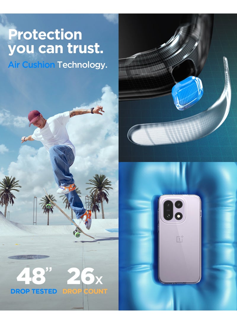 Spigen غطاء حالة ألترا هايبرد لهاتف OnePlus 15 - شفاف كريستالي - Image 4