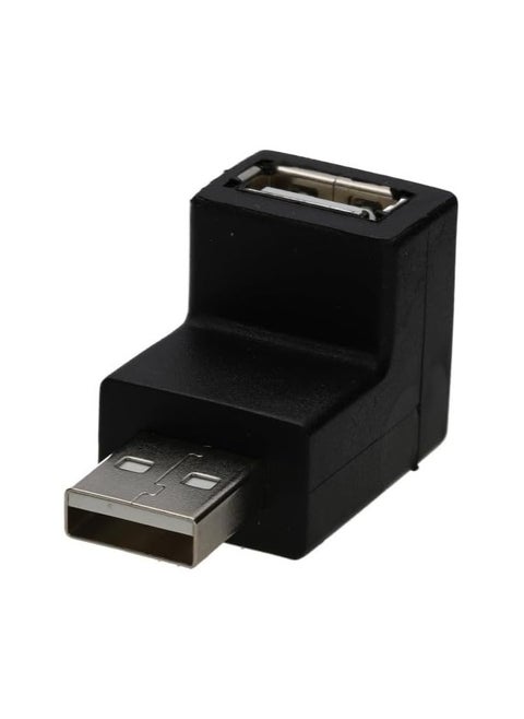 USB 2.0 Male to Female Right Angle Adapter