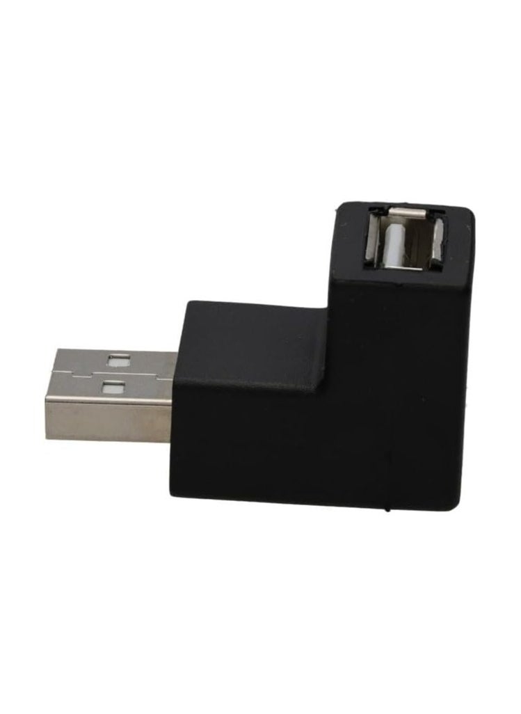 Generic - USB 2.0 Male to Female Right Angle Adapter - Image 1