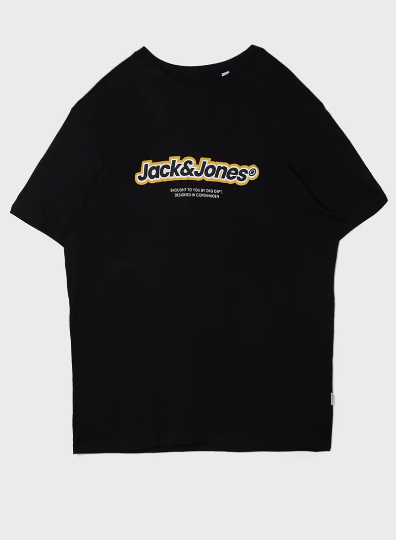 JACK & JONES Plus Size 3 Pack Graphic T-Shirt