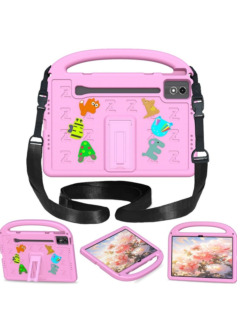 جراب حماية للأطفال لجهاز Lenovo Tab P12 مقاس 12.7 بوصة 2023 TB-370FU TB-371FC، Lenovo Xiaoxin Pad Pro مقاس 12.7 بوصة TB-373FU TB-375FC، Lenovo Xiaoxin Pad Plus مقاس 12.7 بوصة 2025، غطاء مقاوم للصدمات مع حامل حزام الكتف - Image 1