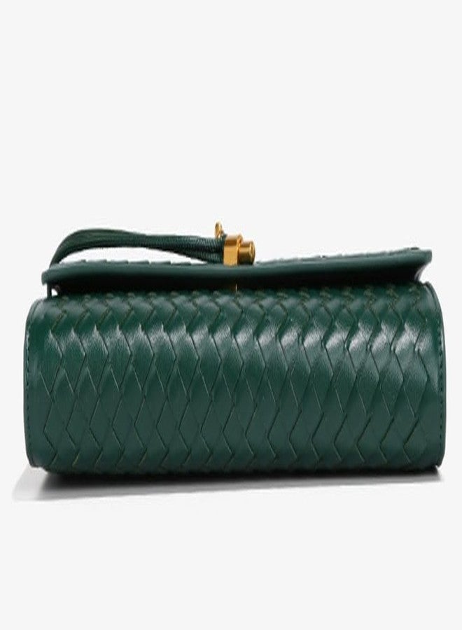 Upbull Trendy Woven Evening Clutch Purses Women Underarm Shoulder Handbag Cute Satchels Crossbody Purse PU Leather Wallet, One Size - Image 4