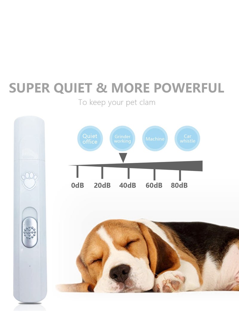 Excefore Dog Nail Grinder, Dog Nail Grinder Automatic, Upgraded Pet Cat Dog Nail Trimmers Clippers Kit, Quiet Low Noise for Small Medium Large Dogs and Cats - Image 2