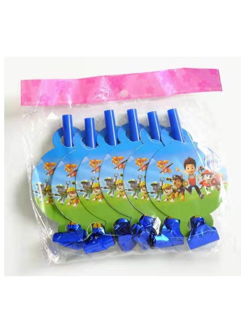 Tamona 6-Piece Paw Patrol Themed Birthday Party Blowouts Set - Image 2