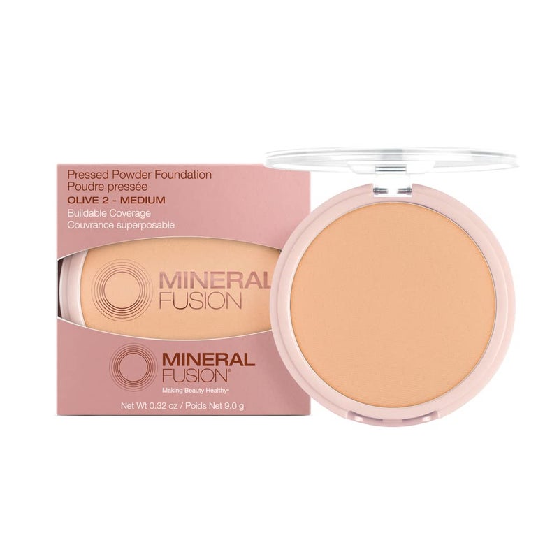 Mineral Fusion Olive 2 Makeup Pressed Powder Foundation By 0.32 Oz (mf1004) - Image 1