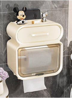 Multifunction Wall Mounted Tissue Box Toilet Paper Holder Tissue Dispenser Non Perforated Waterproof Drawer with Storage Shelf 18x12x22 cm - pzsku/Z2F1A1E27AD2928A416B8Z/45/_/1730103121/c319d3cc-53c5-456b-aa08-22873abb2bed