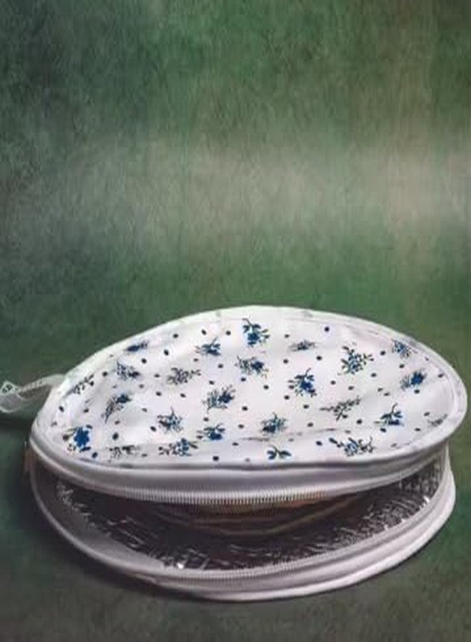 PentaDeco Insulated Roti Cover with Zip | Pack of 1 Chapati Cloth Bag for Hot & Fresh Roti | Round Fabric Cover for Keeping Rotis Soft | Washable & Reusable Roti Rumal for Paratha, Puri & Naan - Image 3
