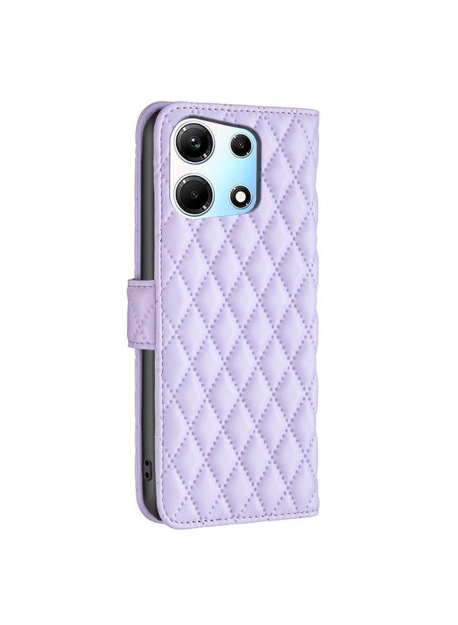 Zaboon Case For Infinix Note 30 5G Diamond Lattice Wallet Flip Leather Phone Case - Image 3