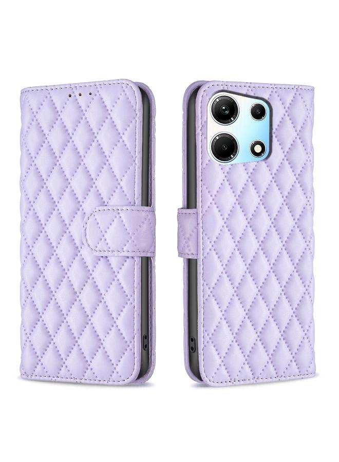 Zaboon Case For Infinix Note 30 5G Diamond Lattice Wallet Flip Leather Phone Case - Image 1