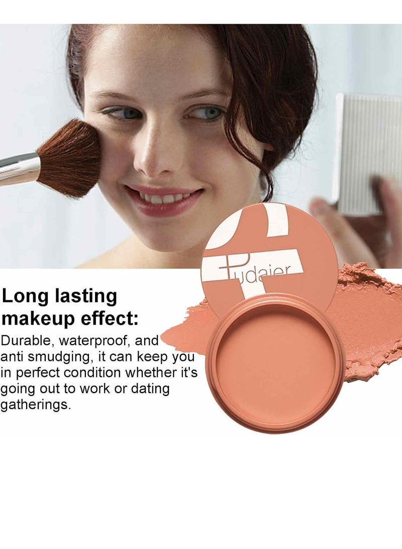 Blush Matte Face Blusher Long wearing Makeup Balm Waterproof Facial Nourishing Blush Cream Blush for Contours Cheeks Infused with Castor Oil and Vitamin E Ultra Pigmented Blush for Natural Glow 03