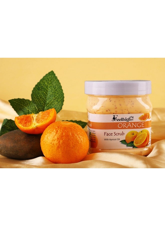 FEELHIGH Combo Orange Face Body Scrub 500ml Enriched with Orange Extract for Dead Skin Cell Removal and Hydration & Coffee Face Moisturizing Cream 500ml Enriched with Coffee Bean Extract | Pack of 2 | Men and Women Facial Kit - Image 4