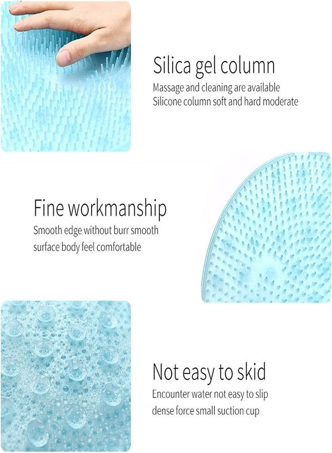 Homava Silicone Bath Massage Cushion Shower Foot Scubber Brush Anti-Slip Clean Dead Skin Bathroom SPA Beauty Salon Care Cushion | 30 CM | Multicolor | Silicone - Image 3