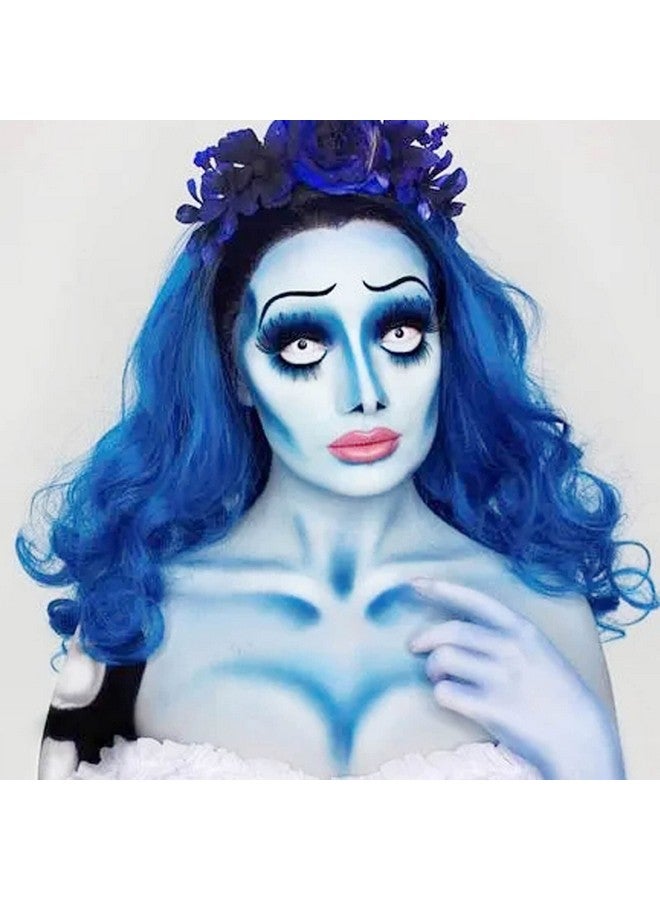 MEICOLY Light Blue Face Body Paint,2.37Oz Large Tube Washable Sky Blue Body Paint for Adult and Kids,Pale Blue Face Paint Sadness for Halloween Corpse Bride Avatar Smurf Sally Christmas Cosplay Makeup - Image 4