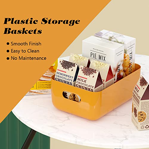 OWill 7 PCS 4.2 L Plastic Storage B-ins and Baskets for Efficient Home Classroom Organization Small Containers in Multicolour for Kitchen, Cupboard box, and Bathroom Organizer on Shelves and Tubs - Image 5