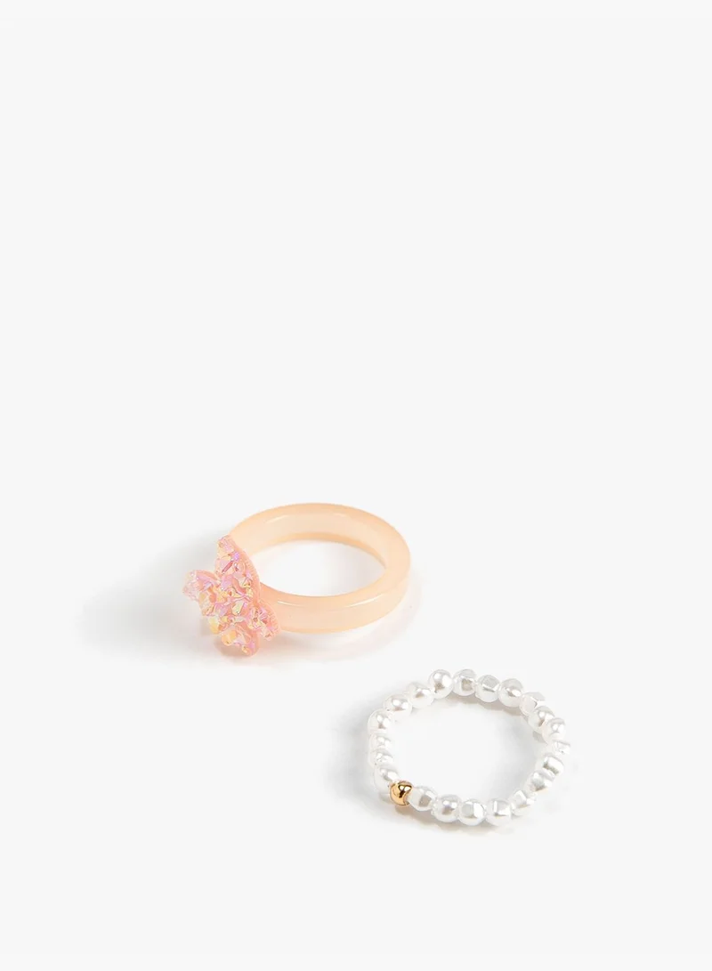 KOTON Butterfly Figured 2-Pack Ring