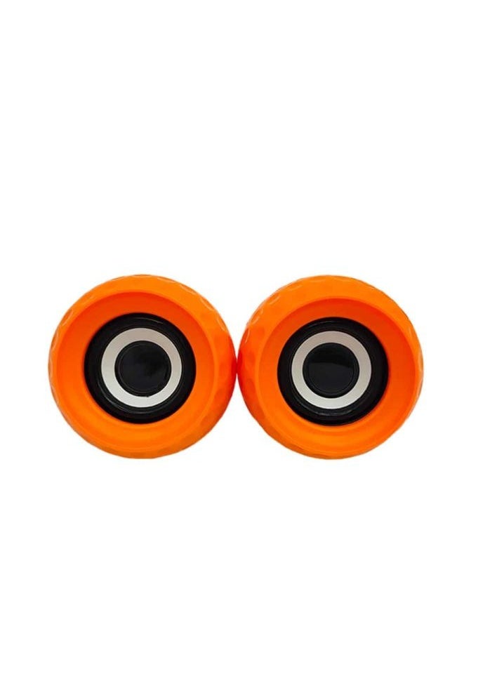 Zero - Zero ZR-35 Wired Digital Speaker for Computer and Laptop 2 Pieces - orange - Image 1