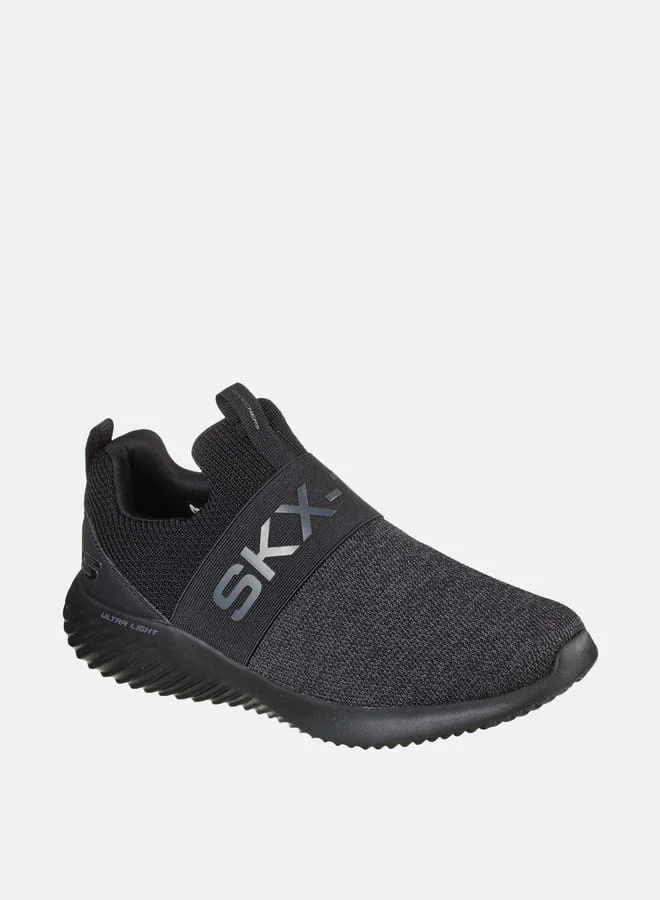 سكيتشرز Mens Bounder Slip-On Shoes - 232281-BBK