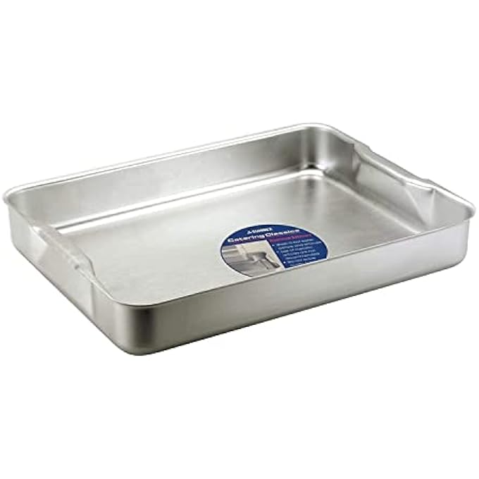 زودياك طبق تحميص من الألومنيوم من صنيكس بمقابض مدمجة، الطول 37 سم × العرض 27 سم × الارتفاع 7 سم