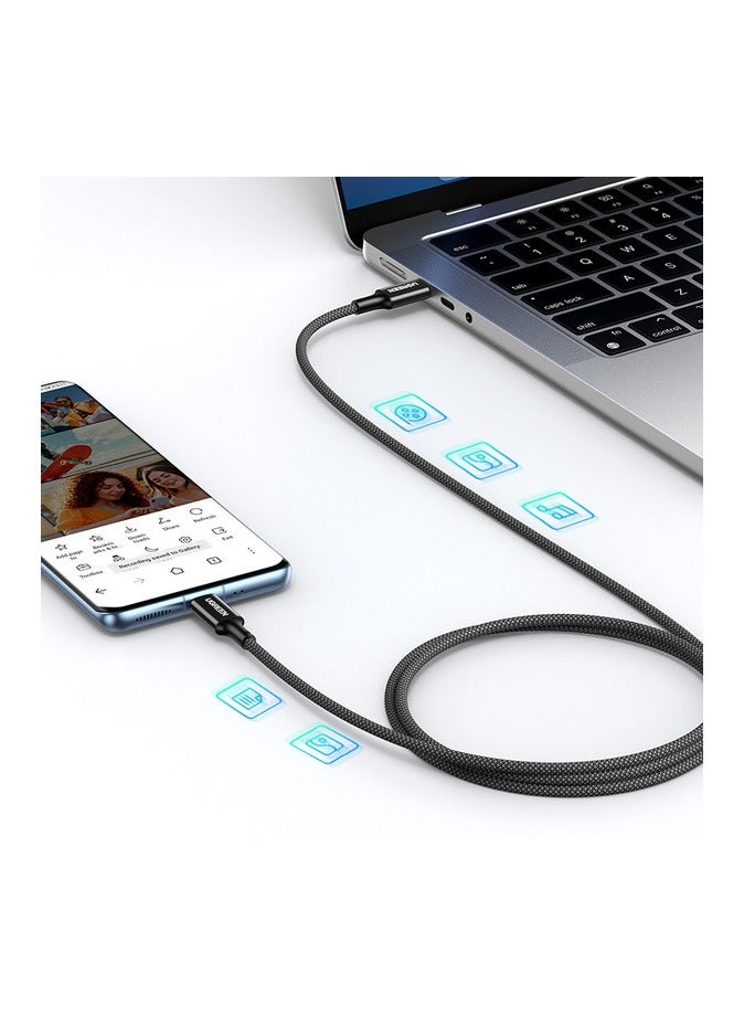 UGREEN USB-C to USB-C Silicone Fast Charging Cable Black 1m 100W - Image 3