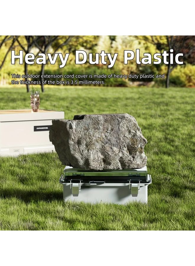 Outdoor Transparent Cover For Battery Car Charging Station Box Gray Shell Stainless Steel Latch - Image 4