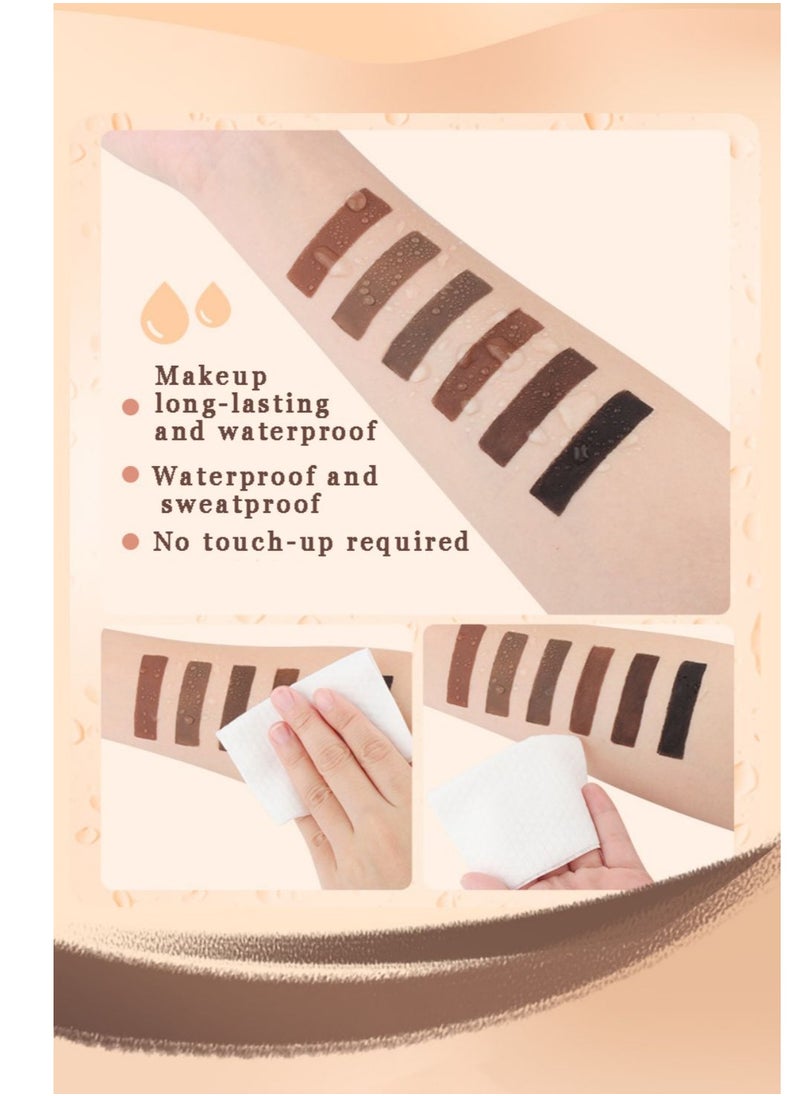 Eyebrows Gel Brow Pomade Set Waterproof, Tinted Brow Gel Cream with Brush, High-pigmented 24 Hour Long lasting, Smudge Proof &Sweat-proof, Eyebrow Pomade Filling & Shaping Brows for Women- Soft Auburn