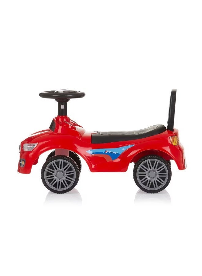 STORE 7 Ride-on and push car toy for children – steering wheel with horn and music – comfortable backrest, storage under the seat, fixed wheels for indoor and outdoor use – develops motor skills in children aged 2 years and above. 56 x 27 x 35 cm - Image 3