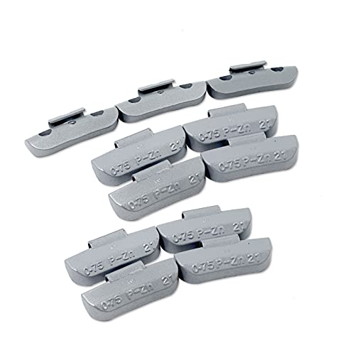 CKAuto P Series Zinc Clip on Wheel Weights 0.75oz, 3/4oz, Coated, 50Pcs/Box Fit for Steel Wheel - Image 1