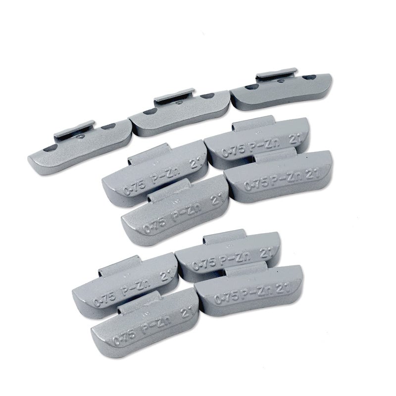 CKAuto P Series Zinc Clip on Wheel Weights 0.75oz, 3/4oz, Coated, 50Pcs/Box Fit for Steel Wheel - Image 4