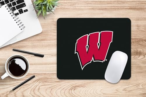 OTM Essentials Mouse Pad, Fabric, University of Wisconsin - Madison Standard/Classic Black - Image 2