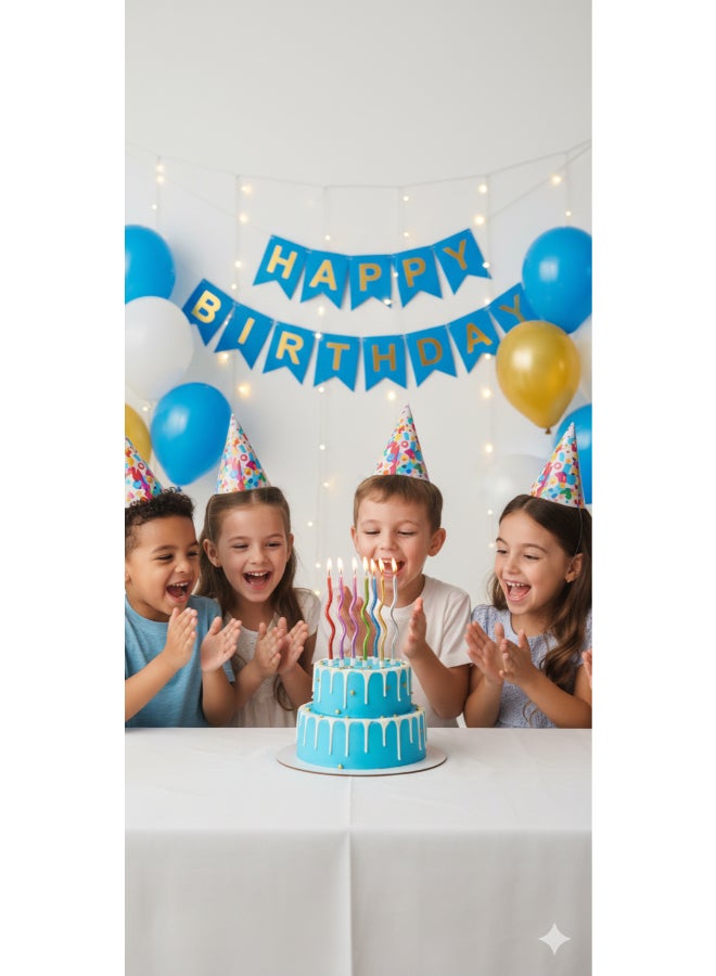 Toyland 6 قطع شموع عيد ميلاد معدنية ملتوية مزخرفة - ألوان متنوعة - Image 3