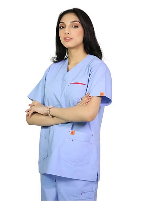 Oxygen Unisex Scrub Set - Sky Blue B123
