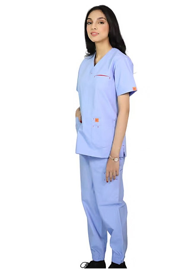 OXYGEN - Oxygen Unisex Scrub Set - Sky Blue B123 - Image 1