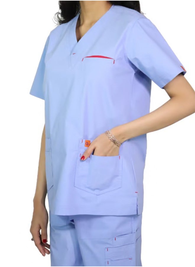 OXYGEN - Oxygen Unisex Scrub Set - Sky Blue B123 - Image 1