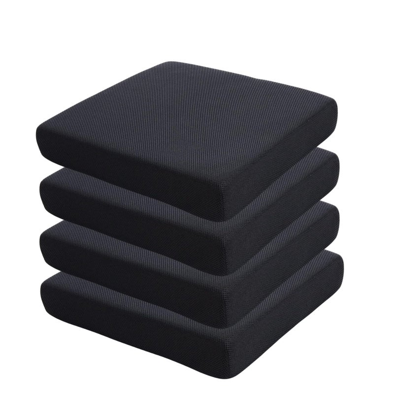 9villa Orthopedic Memory Foam Seat Cushion – Perfect for Office Chair and Wheelchair Seat Pads for Office, Car, Home, Floor Helps in Back Pain Relief with Mesh Cover (18"x18"x3" Inch) Pack of 4 - Image 5
