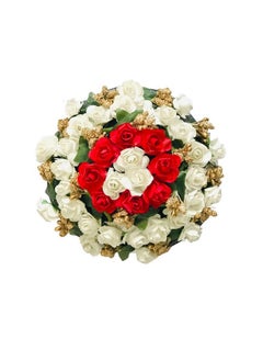 ماهل Maahal™ قماش متعدد الألوان Juda Maker Flower Gajra Hair Bun Juda للنساء 