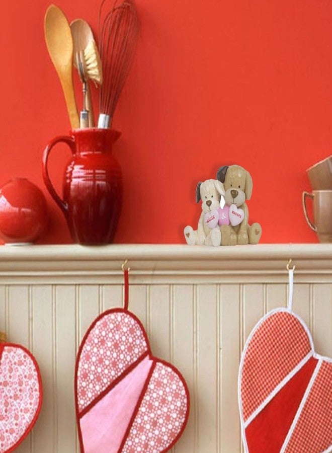 Braxio Valentines Day Decor Table Decor - Resin Dog Statues Couple Gift Anniversary Wedding Gifts Valentine's Day Romantic Heart Gifts for Her Hugs Figurines Decor Sweet Home Table - Image 5