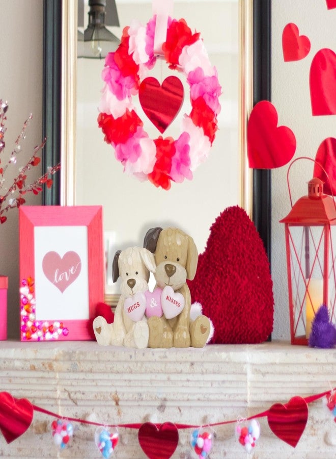 Braxio Valentines Day Decor Table Decor - Resin Dog Statues Couple Gift Anniversary Wedding Gifts Valentine's Day Romantic Heart Gifts for Her Hugs Figurines Decor Sweet Home Table - Image 3
