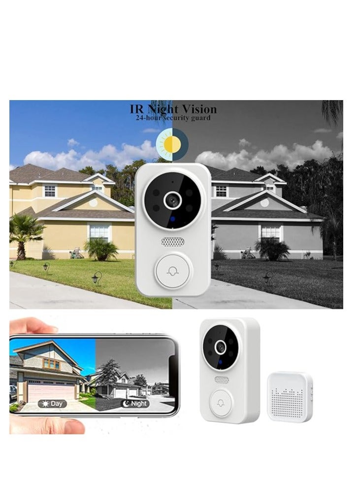 Cobest Wireless Doorbells for Home, Smart Doorbell Wireless Remote Video Doorbell with Chime, Night Vision, Easy Install for Home, Home Intercom HD Wide Angle View Security Doorbell Lightning Deals - Image 3