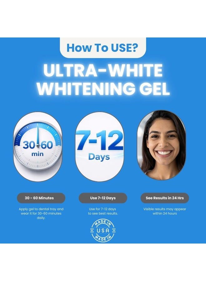 Ultra White 22% Teeth Whitening Gel Large 5 Tubes 3.8 ml of Gel - Image 4