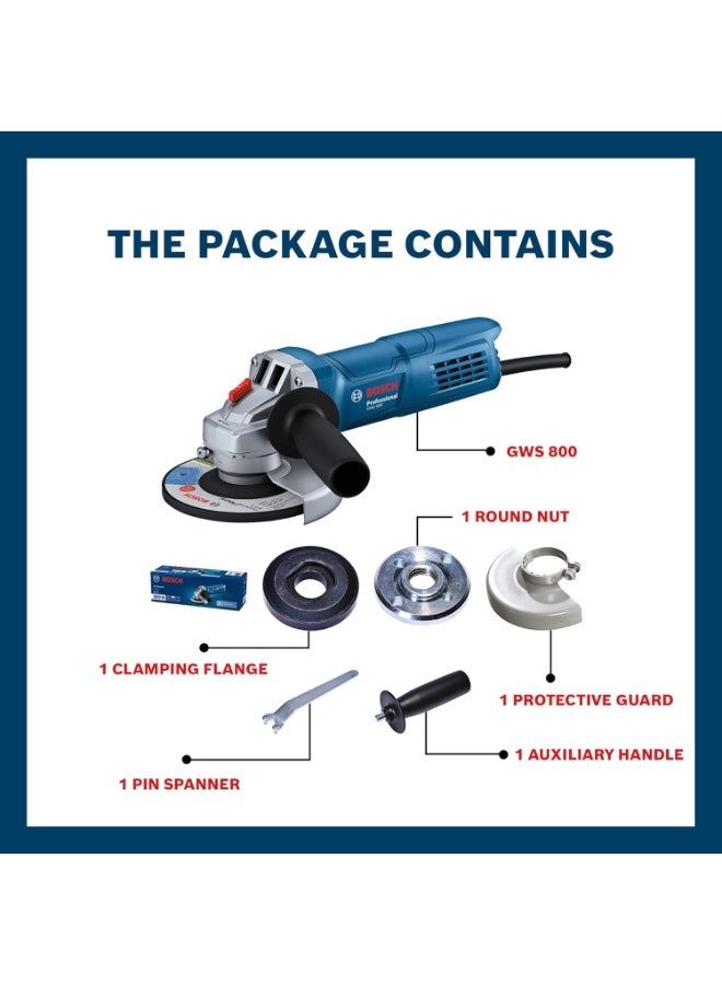 بوش BOSCH Professional GWS 600 Angle Grinder | 670W Power | No-load Speed of 11000 RPM | Versatile Cutting and Grinding Tool | M10 Grinding Spindle Thread | 100 mm Disc | 1 Year Warranty - Image 2