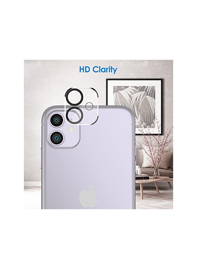 Jetech Screen Protector For Iphone 11 6.1-Inch With Camera Lens Protector, Tempered Glass Film, 2-Pack Each - Image 3