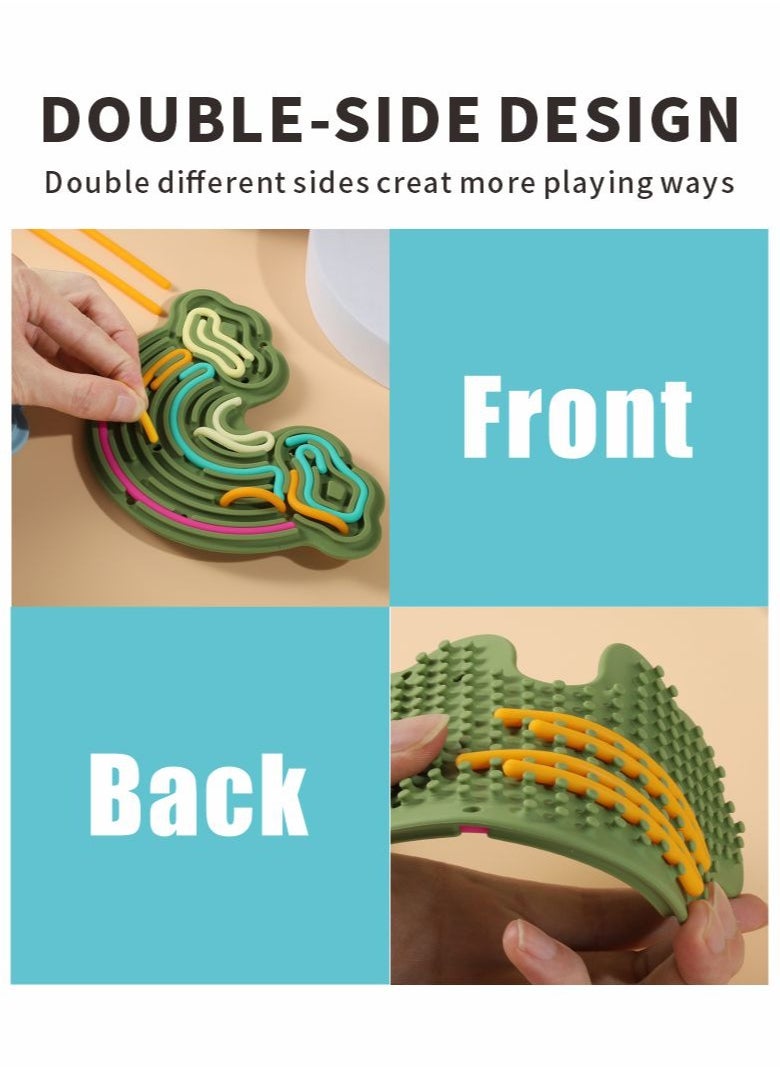HieerBus Baby developmental toys, Silicone Toy for Calming, Stress, Anxiety, ADHD & Autism | Silent, No Mess | Desktop games suitable for Kids 3+ & Adults  - Image 4
